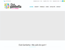 Tablet Screenshot of clubgambetta.com